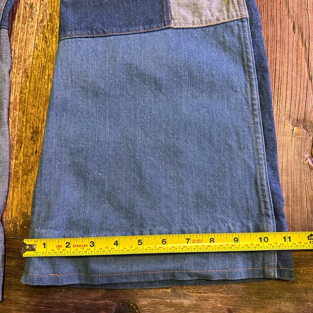 Rare Vintage 70’s Outerlimits Patchwork Flare Jea… - image 6